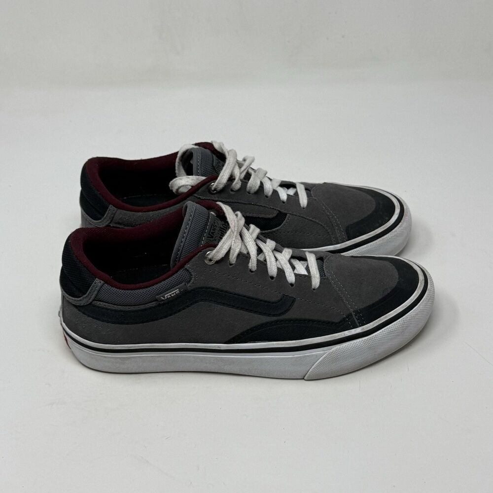 Vans Trujillo Skate Pros Mens 7 Gray Black Suede Skateboarding Sneakers Shoes